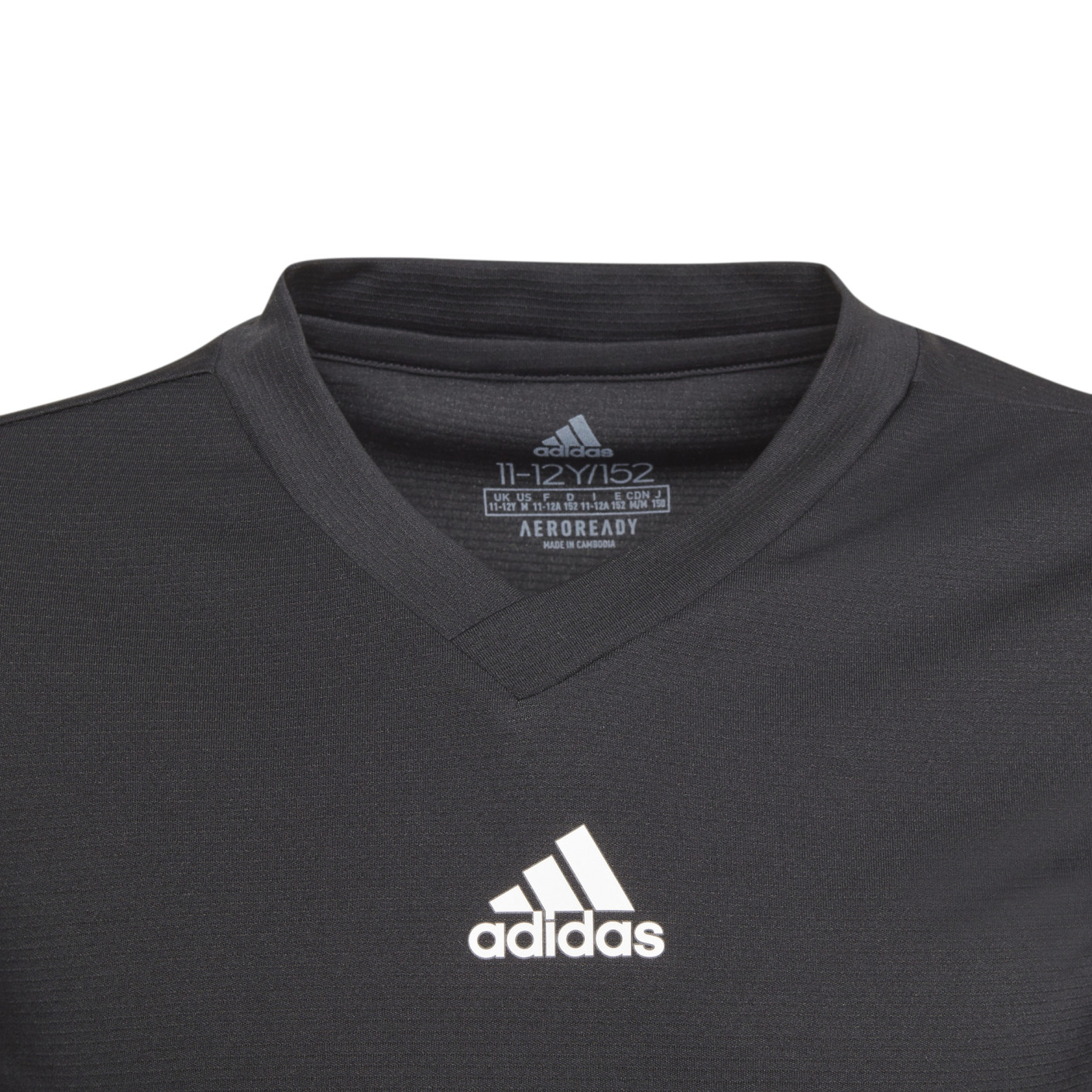 Adidas Team Ondershirt Lange Mouwen Kids Zwart