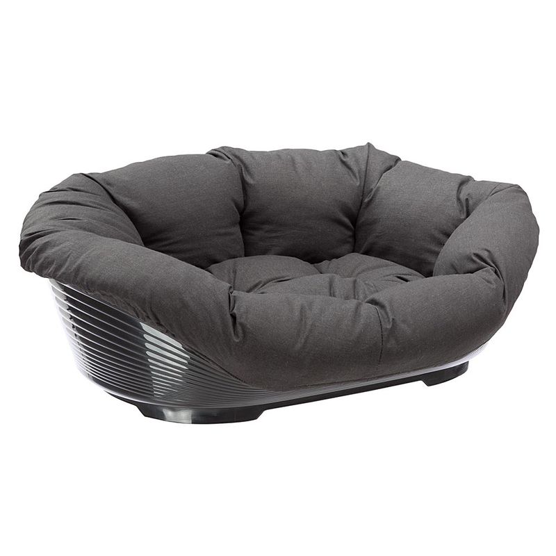 Corbeille Ferplast Siesta Deluxe noire avec housse Sofà, anthracite