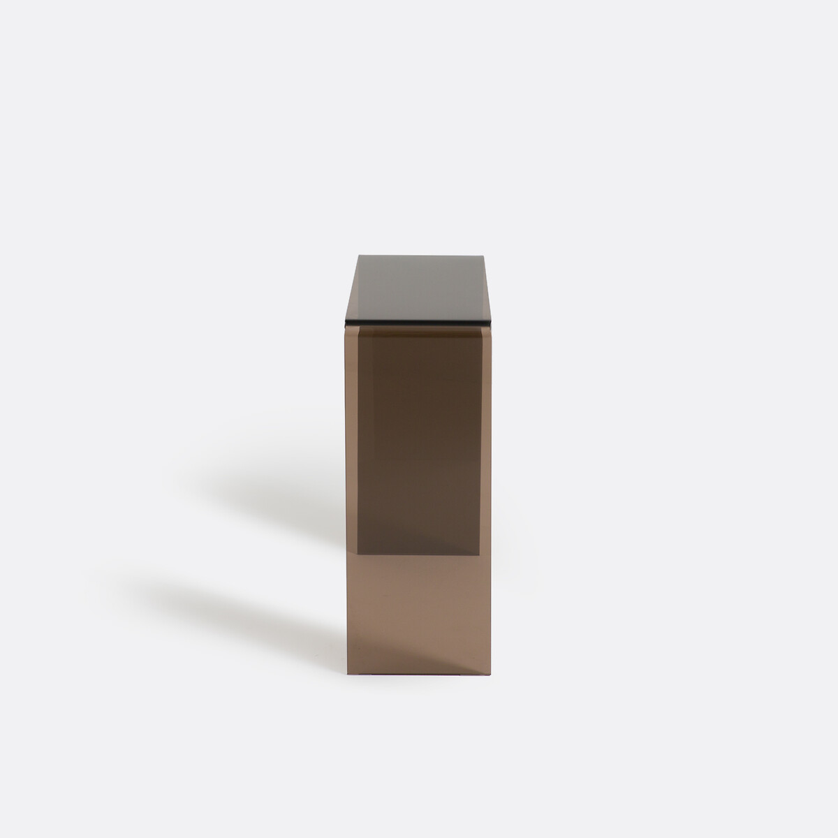 LA REDOUTE INTERIEURS<br>Mesa de parede em vidro temperado fumê, Joan