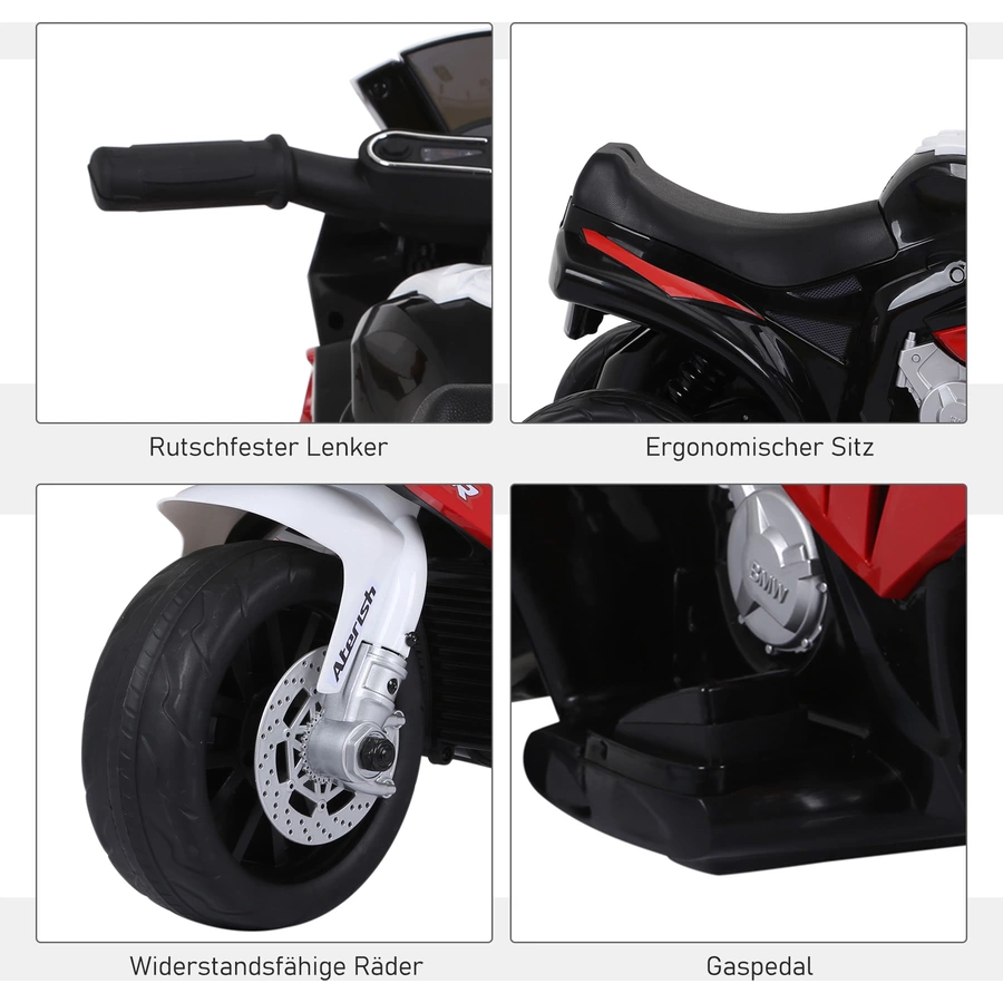 HOMCOM Kindermotorrad BMW S1000RR rot