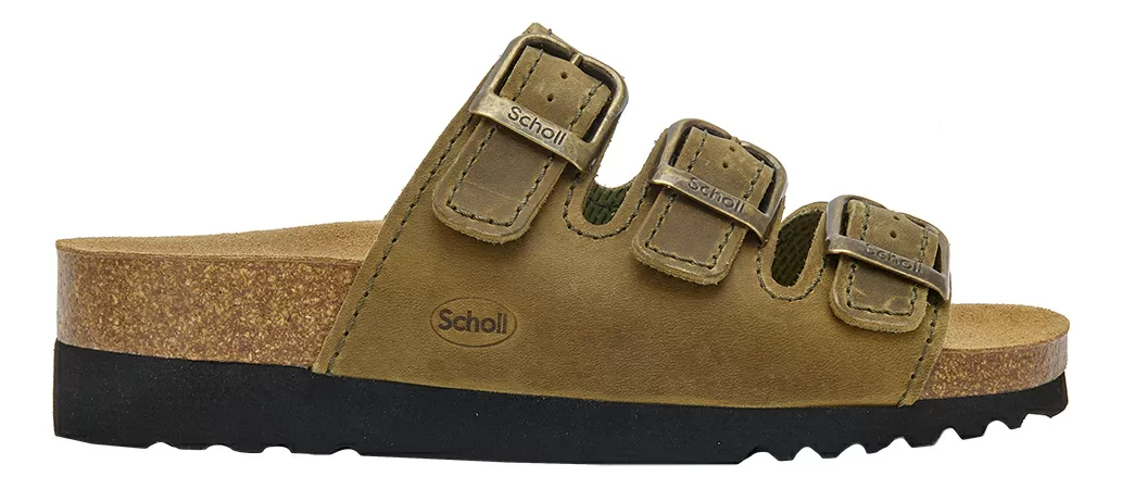 Scholl Rio Wedge Oliven - 1 stk.