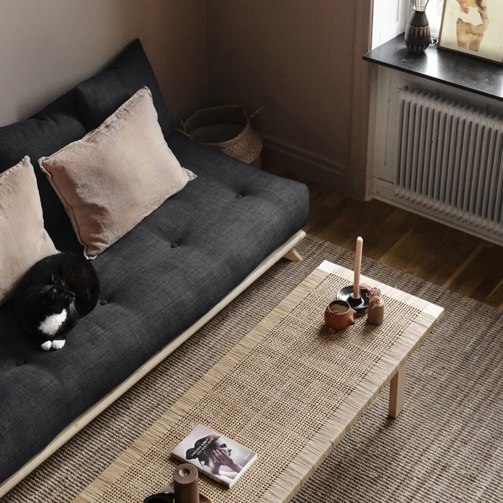 Karup Design - Senza Sofa, Kiefer natur / dunkelgrau