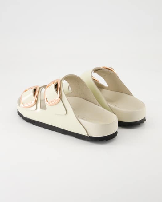 Birkenstock Arizona Big Buckle Pantoletten in Beige