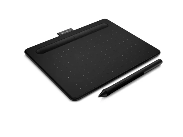 Wacom Intuos Small - Digitizer - 15.2 x 9.5 cm - elektromagnetisk - 4 knapper - trådløs, kablet - USB, Bluetooth - sort