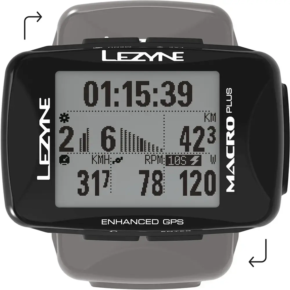 Lezyne Macro Plus GPS HR Loaded Zwart