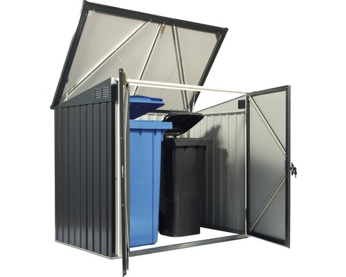 DuraMax opbergbox inclusief 2 sleutels, 154,2 x 96 x 130,5 cm, antraciet