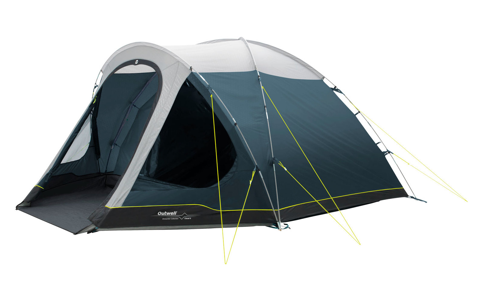 Outwell Cloud 5 Zweiraum-Kuppelzelt blau für 5 Personen