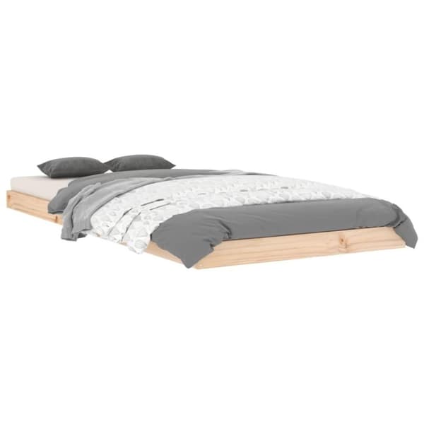 vidaXL Sengeramme 90x200 cm heltre furu