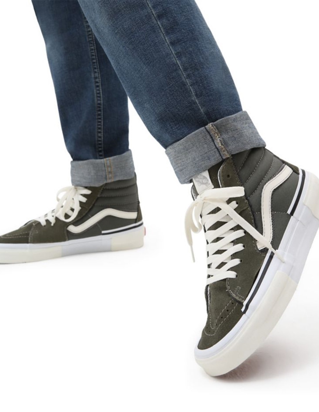 vans Sneakers compensées homme ua sk8-hi reconstruct dkgr  kaki