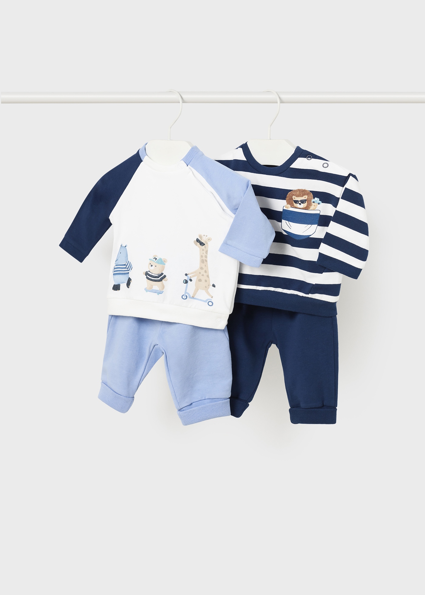 Conjunto de moletom Better Cotton de 4 peças para recém-nascidos, Mate