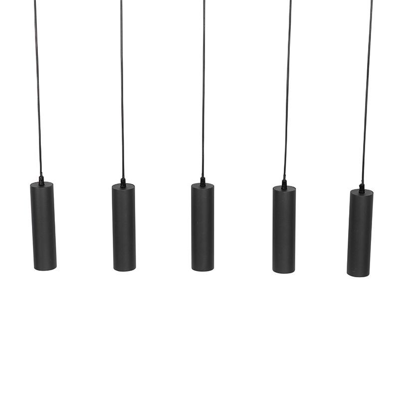 Moderne hanglamp zwart 5-lichts - Jeana