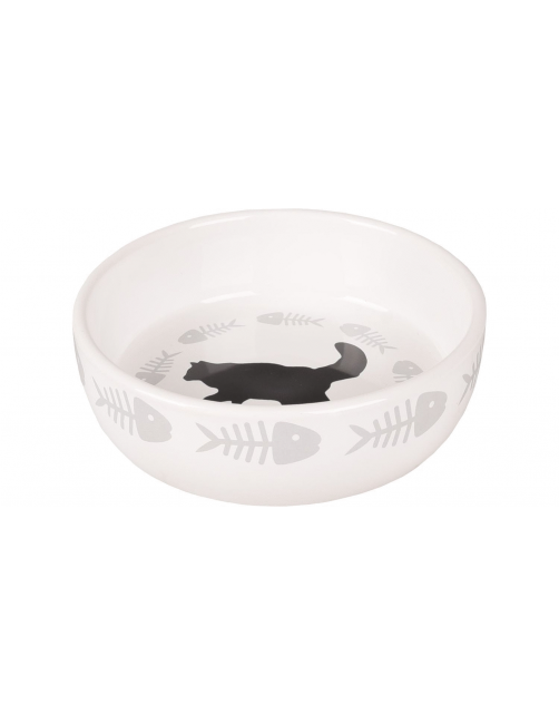Flamingo Eet- En Drinkbak Cats - Kattenvoerbak - 13.5x13.5x4 cm Wit