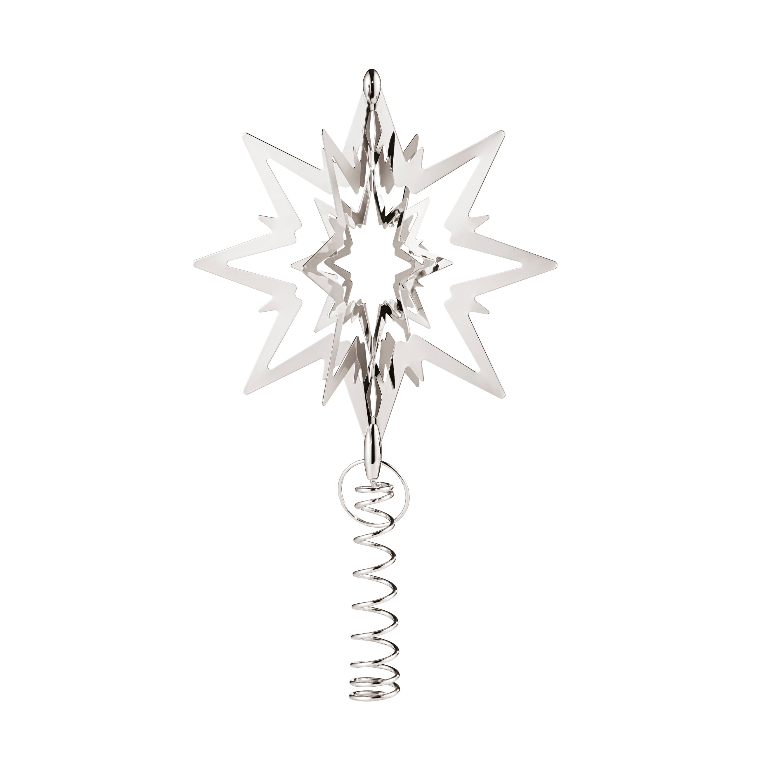 Georg Jensen  Topstjerne, lille - sølvfarvet