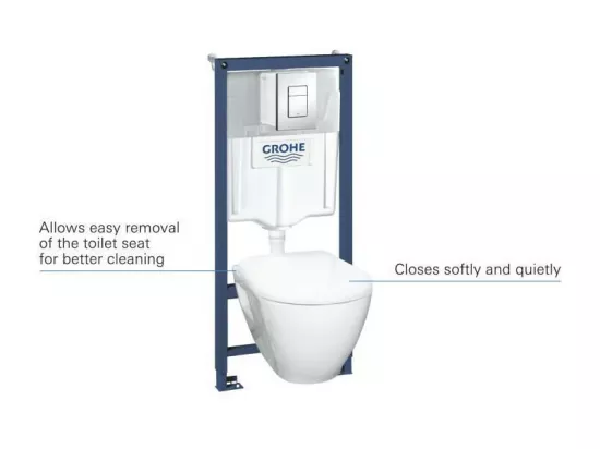 GROHE - Pack Bati WC Solido Compact - WC 6-9 l 1,13m