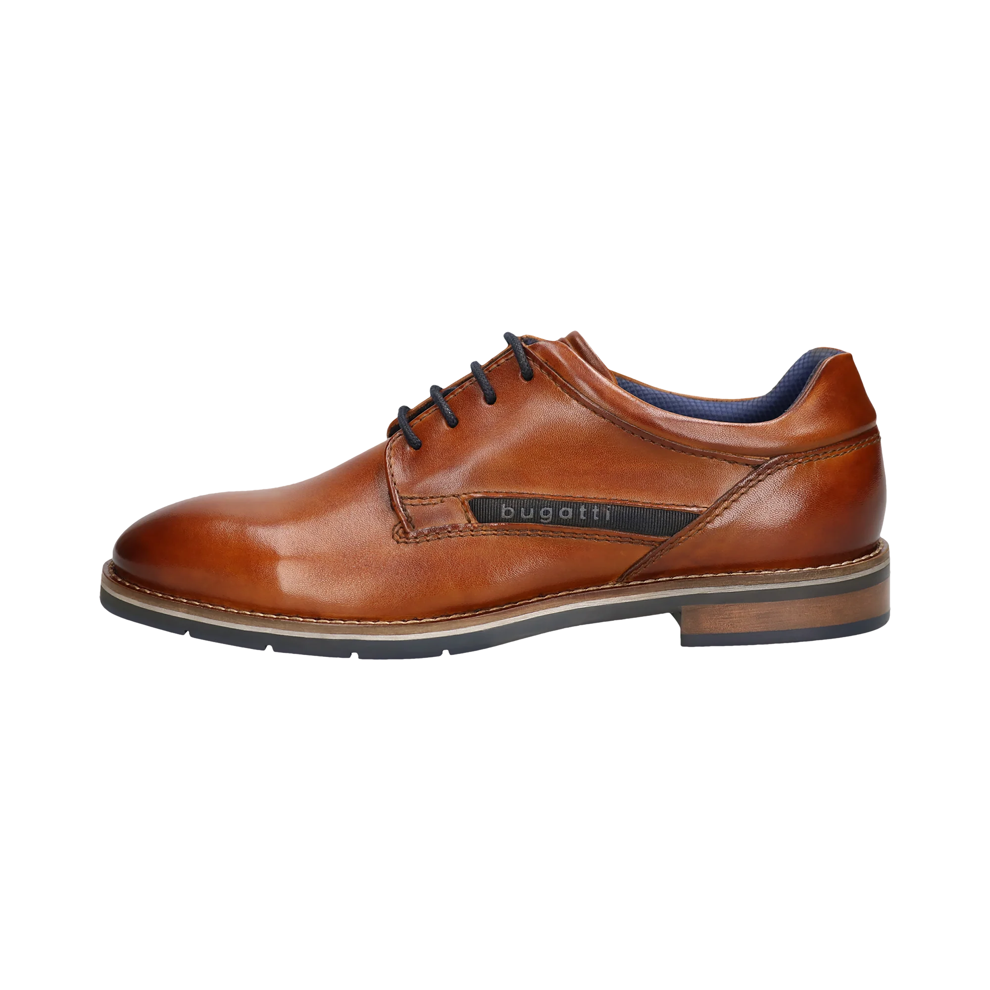 Leder Business Schnürer cognac