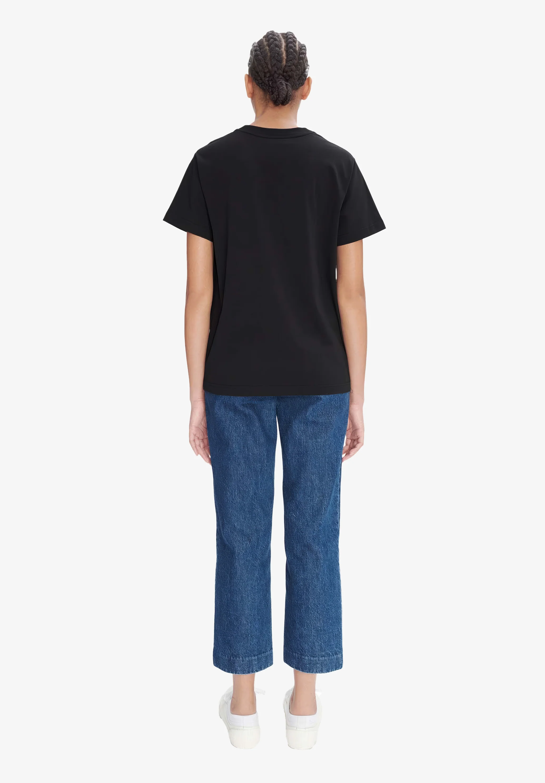 t-shirt standard apc brode GOTS - Noir
