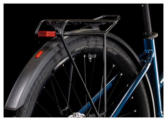 VTC Électrique Cube Touring Hybrid One 625 Trapeze Shimano Cues 9V 625 Wh 700 mm Bleu Deep Sea 2025