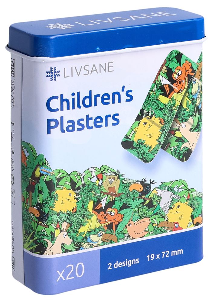LIVSANE Kinderpflaster Jungle Animals Ds 20 Stk