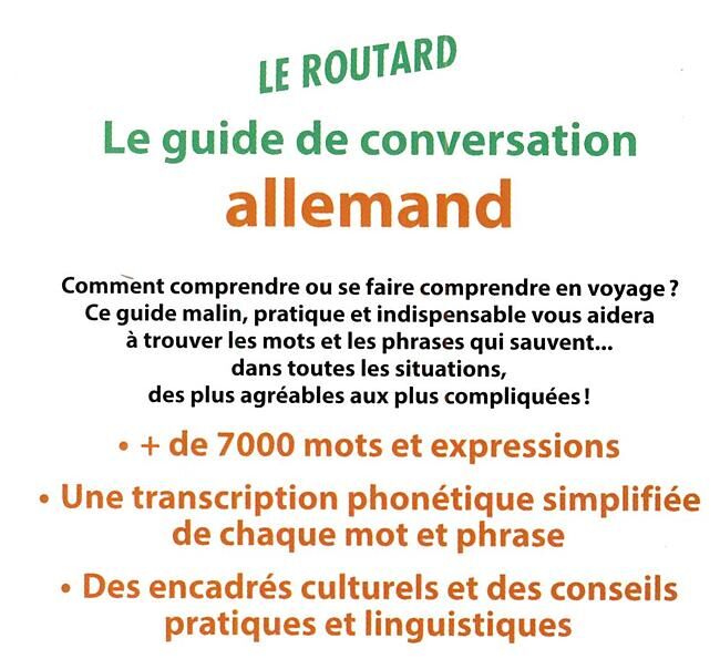 HACHETTE - GUIDE CONVERSATION ALLEMAND