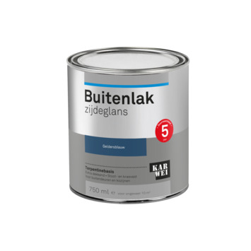 KARWEI buitenlak zijdeglans geldersblauw 750 ml