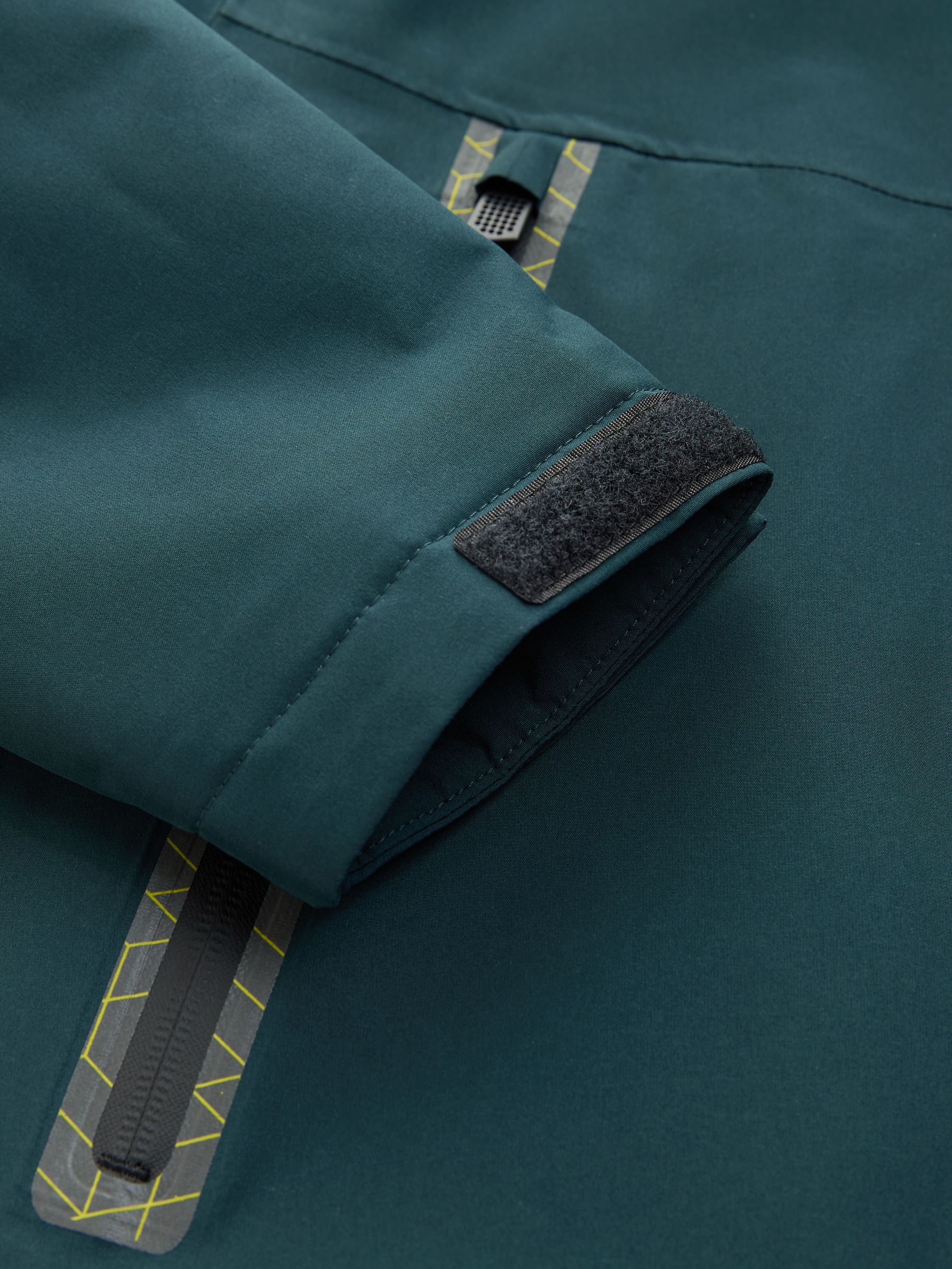 Groen - Waterdichte jas met fleece voering en capuchon (3-17jr)