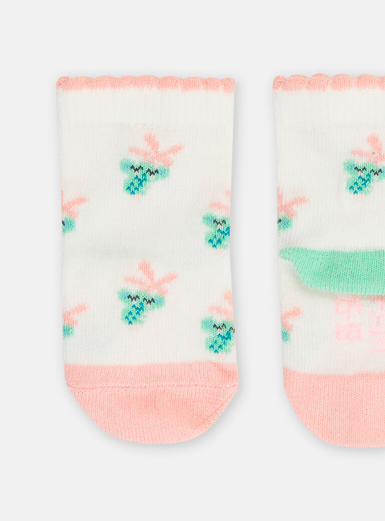 Chaussettes écrues à imprimé koala pour bébé fille