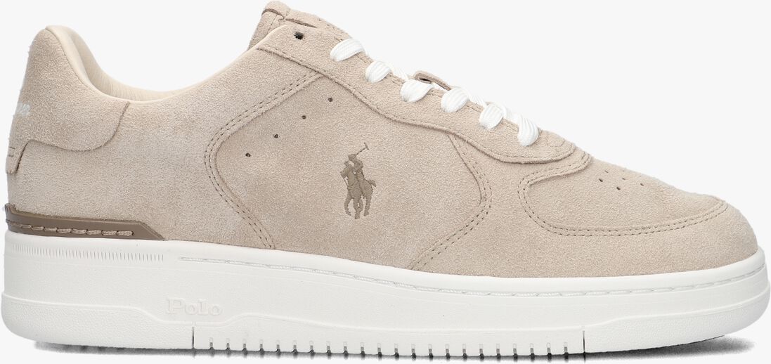 beige polo ralph lauren lage sneakers masters court low top