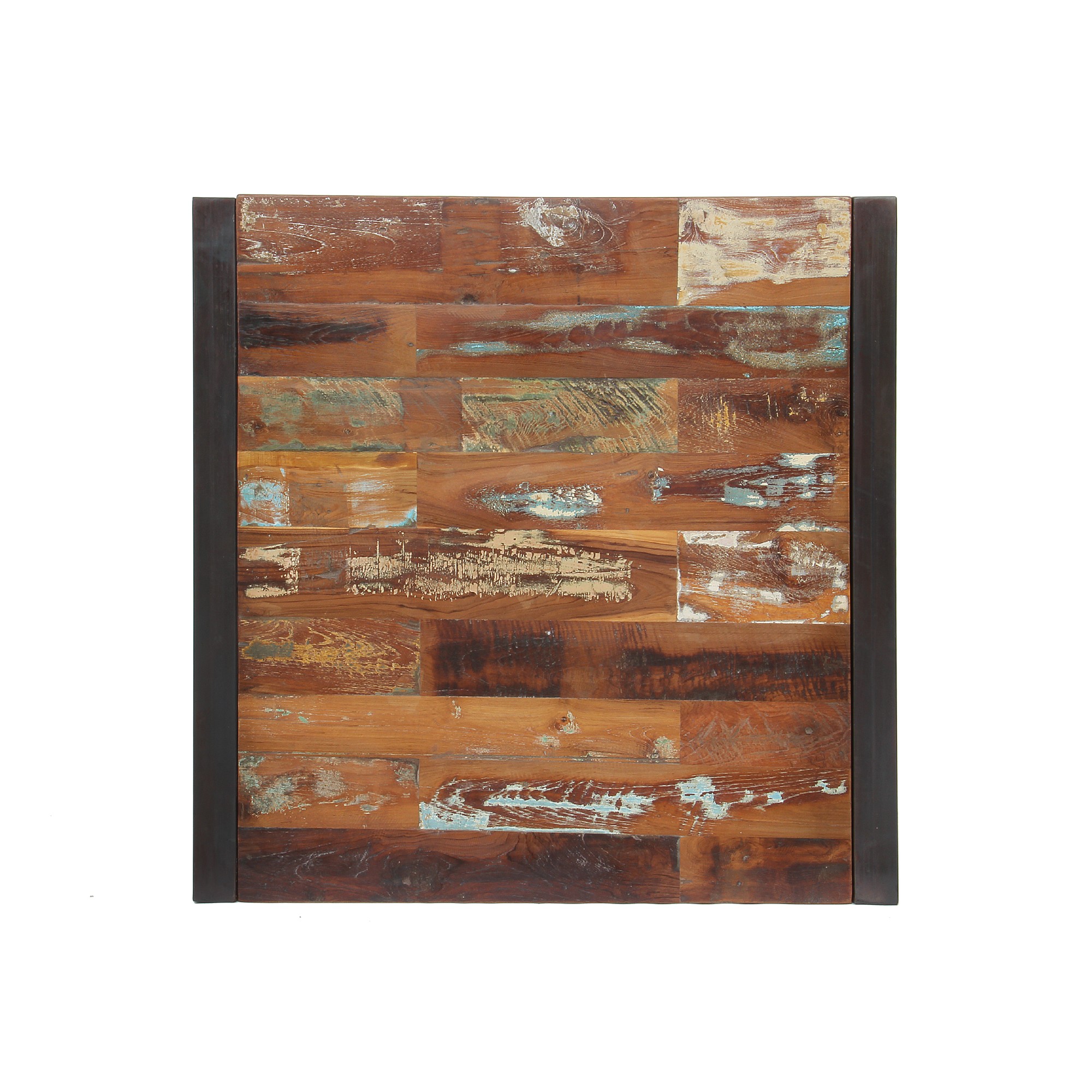 Tisch 'Halifax', braun, schwarz, Restfarbe, T 80 cm, B 80 cm, H 40 cm von fischer's lagerhaus