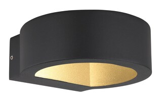 GLOBO LED Außenwandleuchte Slice I 16x5,5 cm schwarz