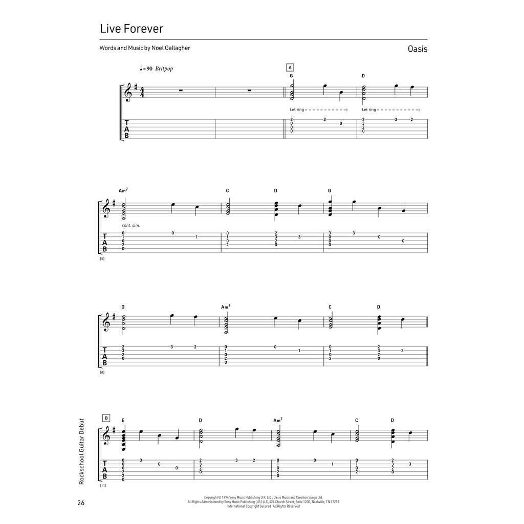 Rock School Limited Guitar Debut (2024) gitaarboek