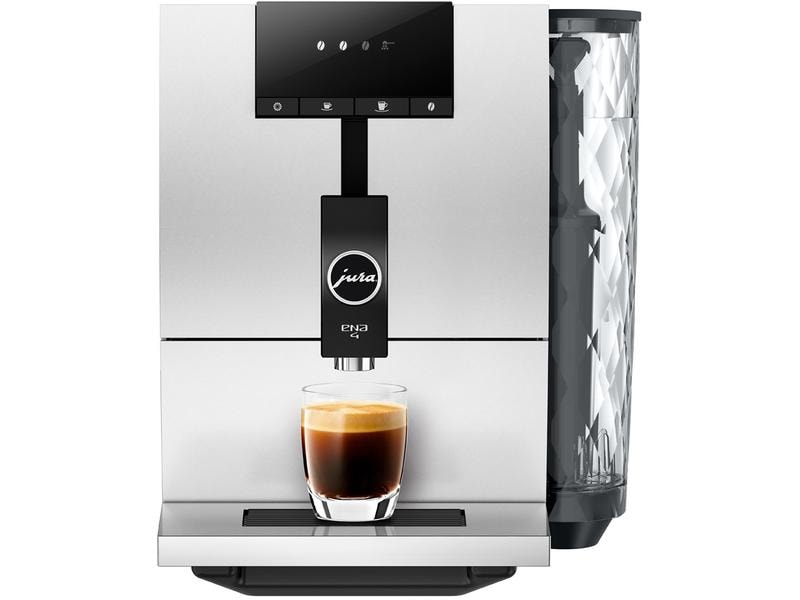 JURA Kaffeevollautomat ENA 4 Platin (SB) Kompakter Eintassen-Vollautomat