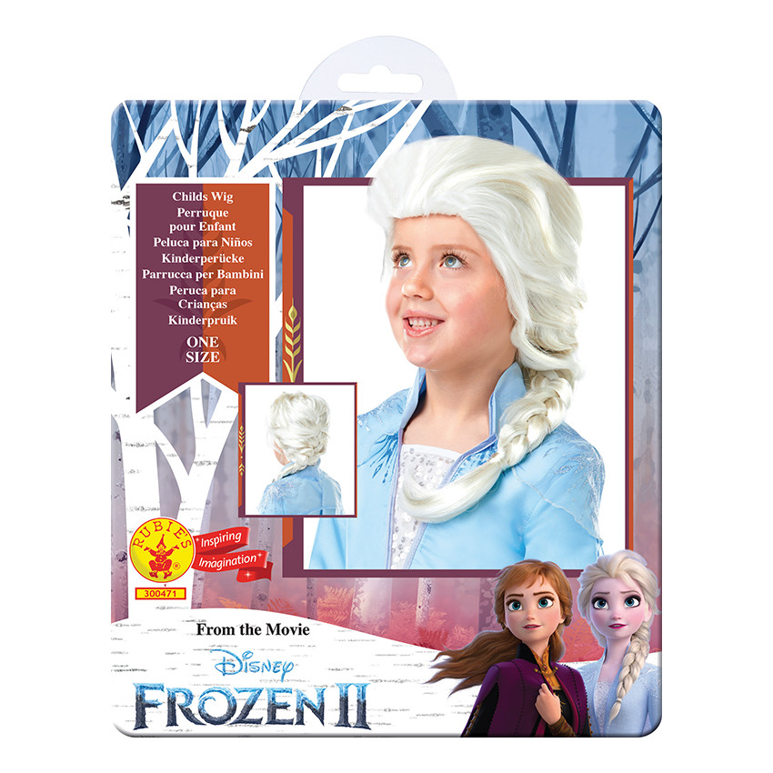 Perruque Elsa Reine des neiges tressée