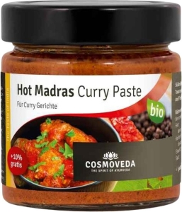 Cosmoveda Hot Madras Curry Paste, 175 g