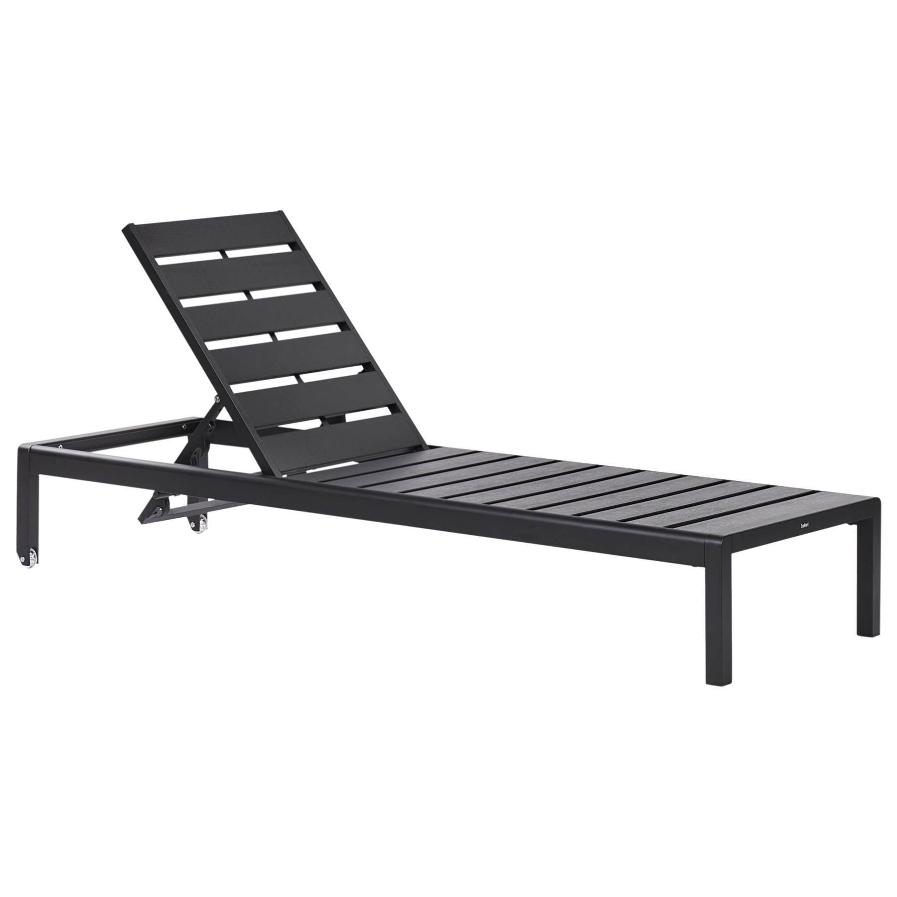 Beliani - NARDO  - Ligstoel - Zwart - Aluminium