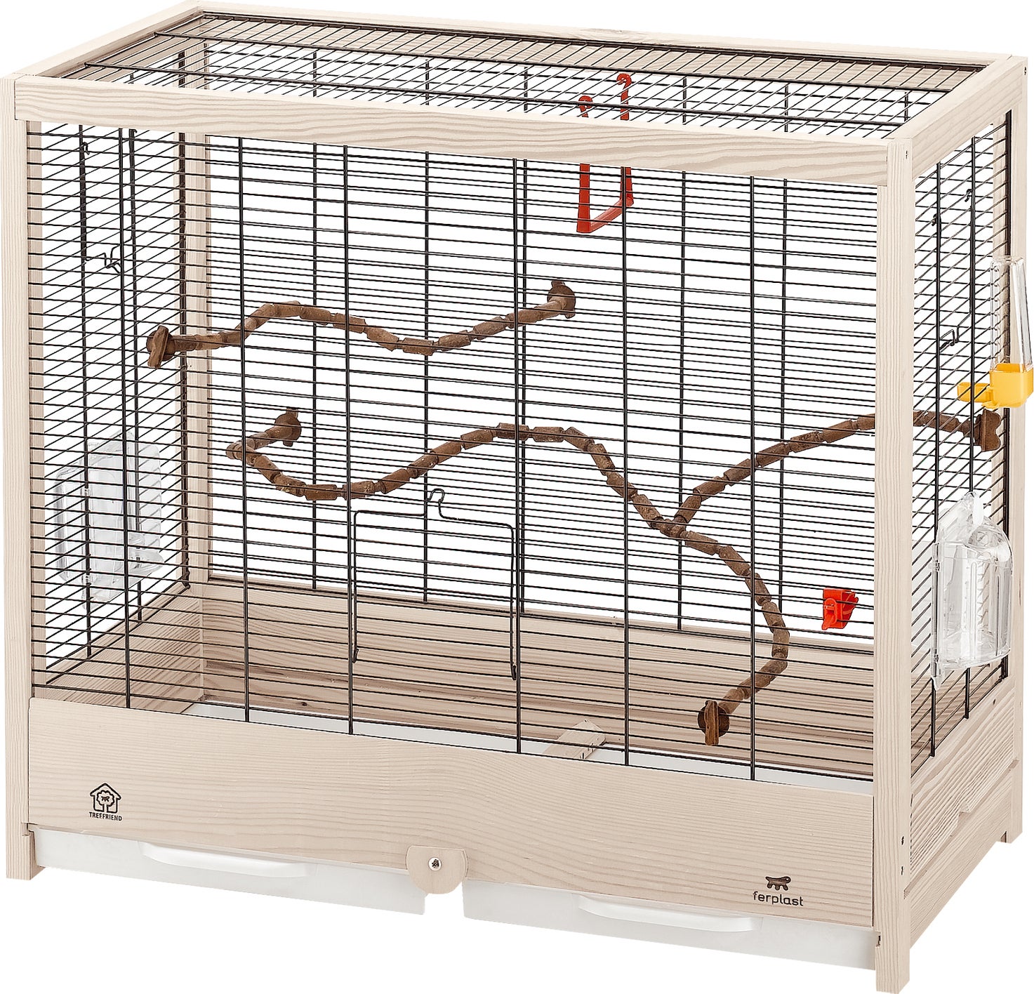 Ferplast vogelkooi Giulietta 5 naturel 69 x 34,5 x 58 cm