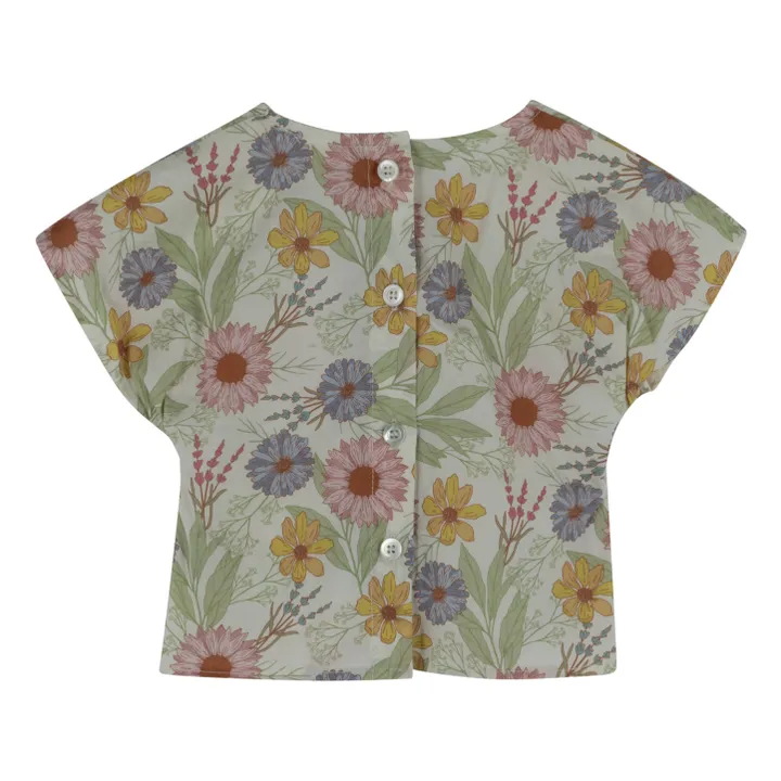 Babe & Tess Blouse Fleurie  | Ecru