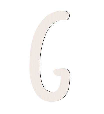 Sebra Holz Buchstaben - G - Birchbark Beige