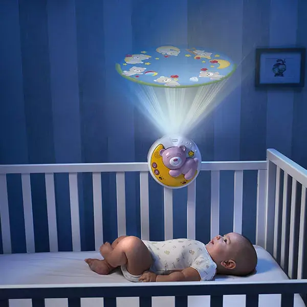 Chicco First Dreams Mobile Next2Moon Luz Noturna Brinquedo +0m Rosa