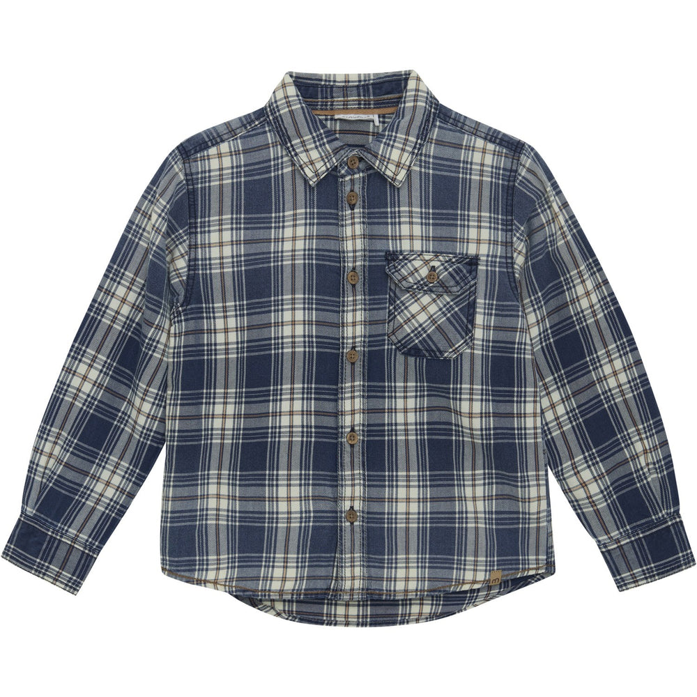 Køb Minymo China Blue Skjorte Ls Check