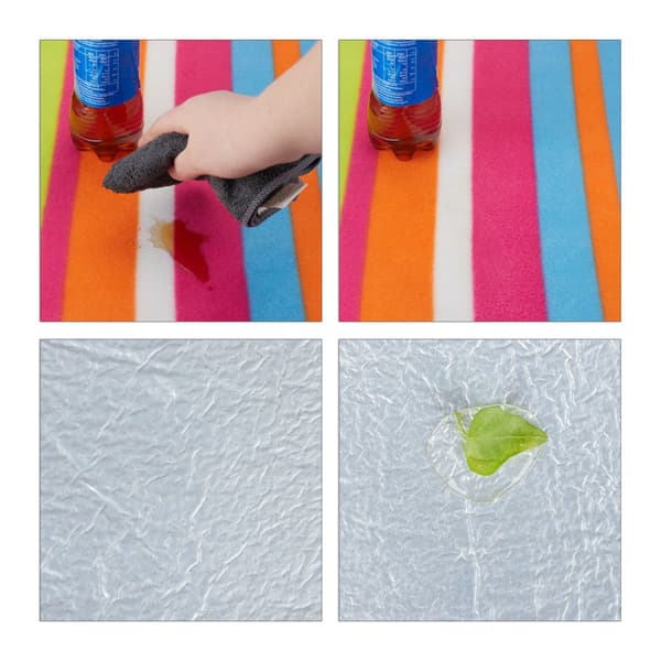 Piknikteppe 200 x 200 cm stripet