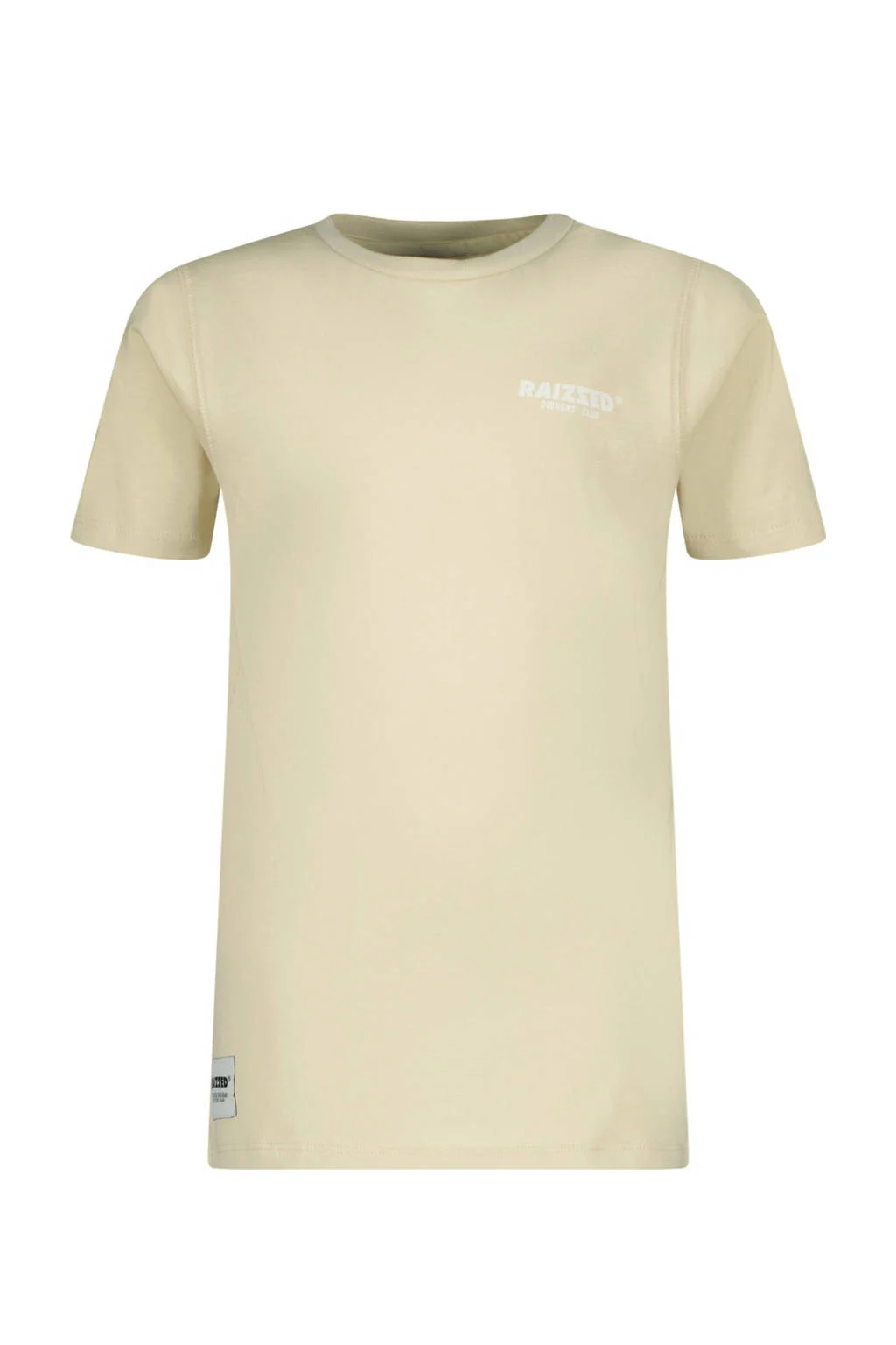 Raizzed T-shirt Biraro met backprint beige