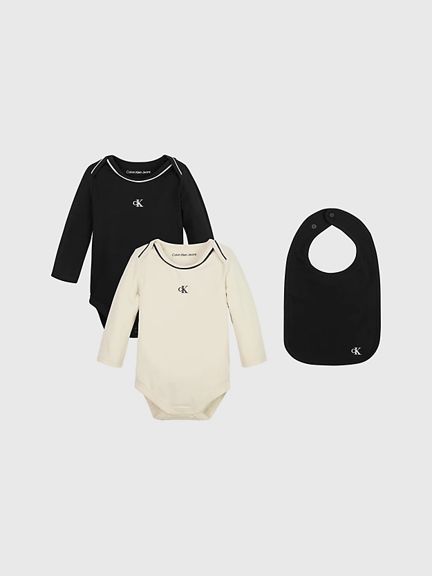 Conjunto para presente composto por body e babador.
