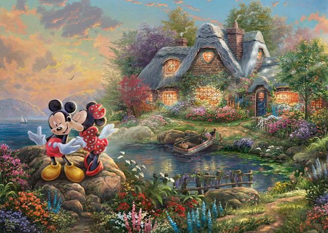 Disney Sweethearts Mickey & Minnie Thomas Kinkade Puslespill 1000 brikker Schmidt