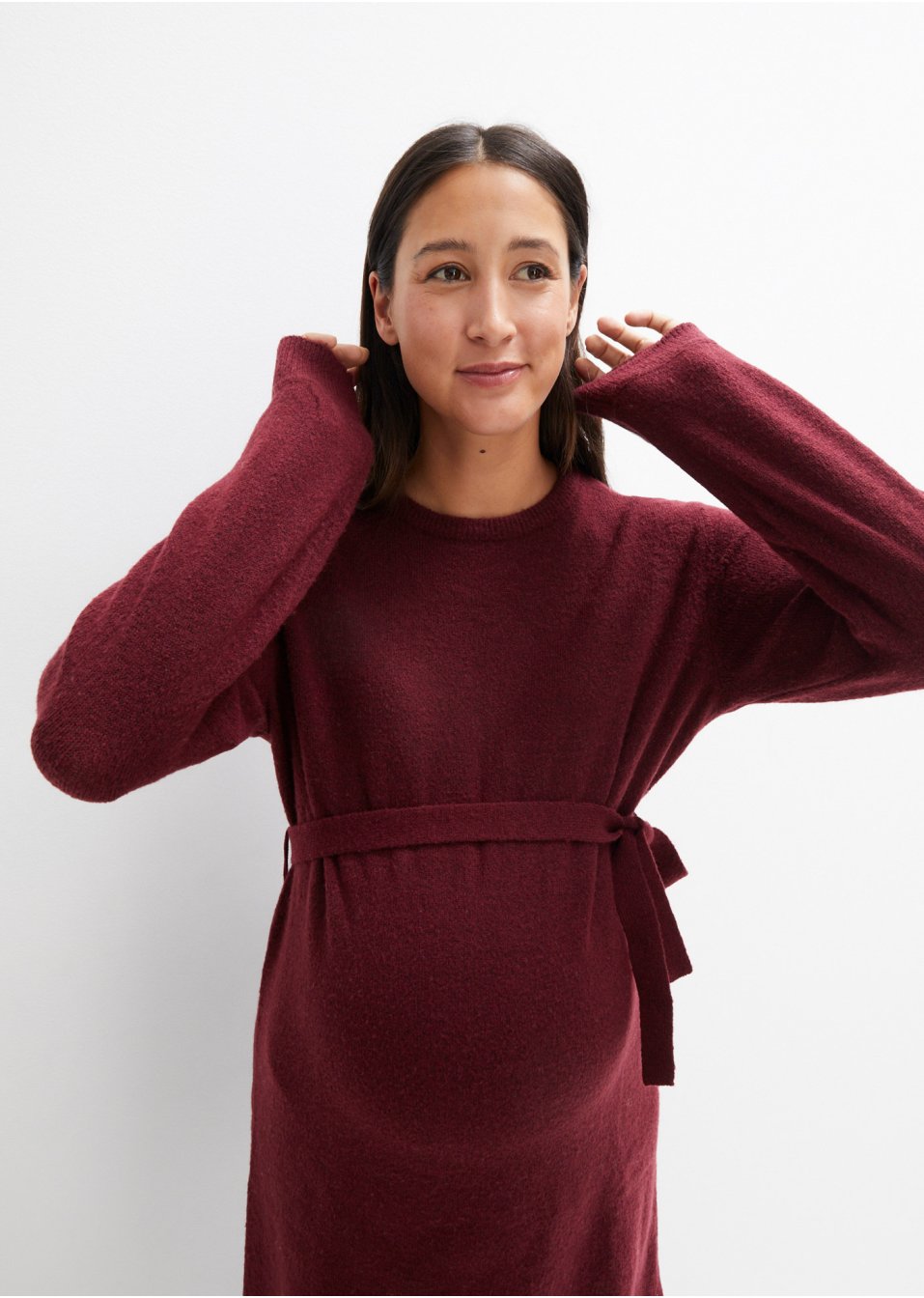 Robe en maille de grossesse