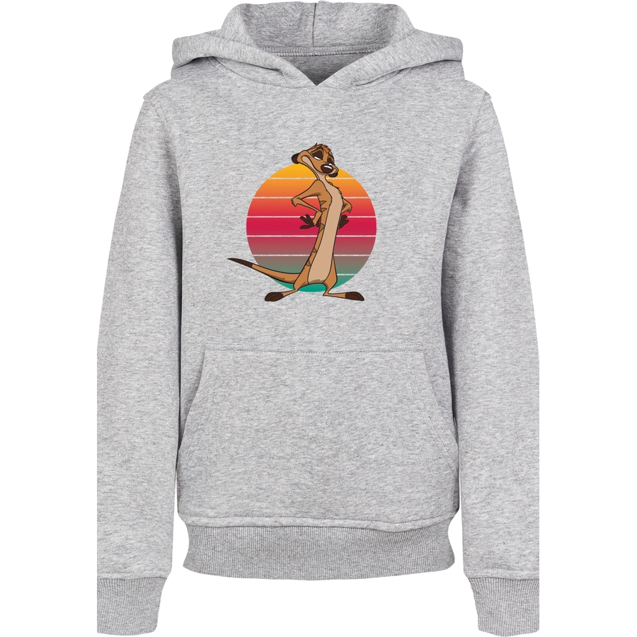 F4NT4STIC Hoodie  König der Löwen Timon Sunset heather grey