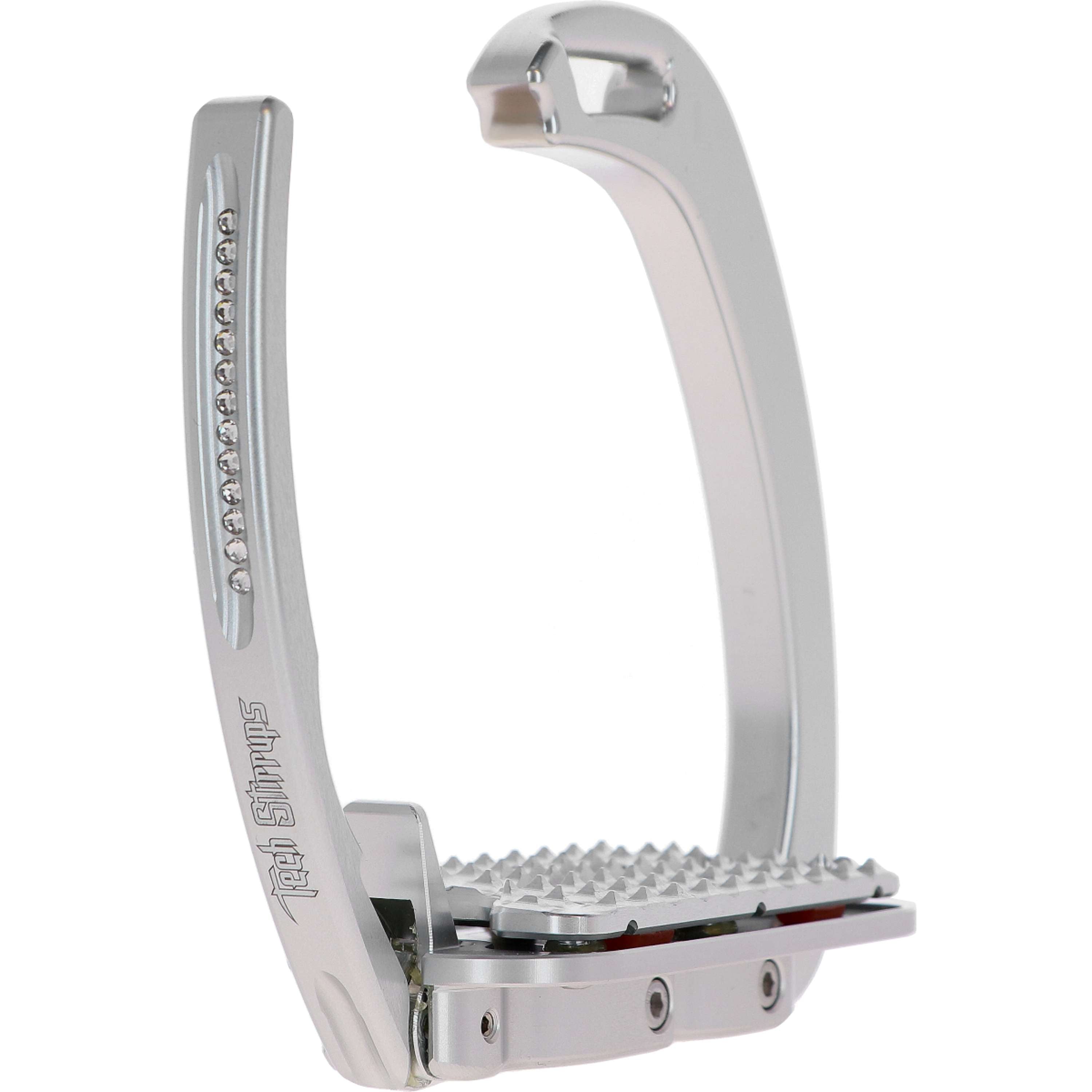 Tech Stirrups Stijgbeugels Venice Plus Swarovski Dressuur Zilver/Zilve