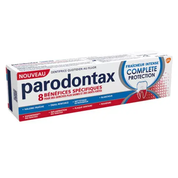 Pasta de dentes Parodontax Proteção Completa, Frescor Intenso para Gengivas, 75ml