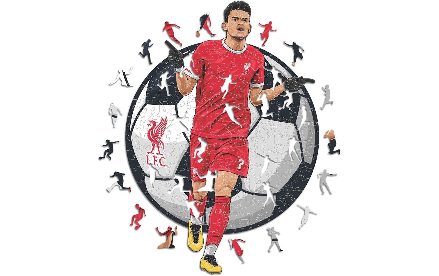 Liverpool FC – Luis DiazOffizielles Holzpuzzle, Grösse M