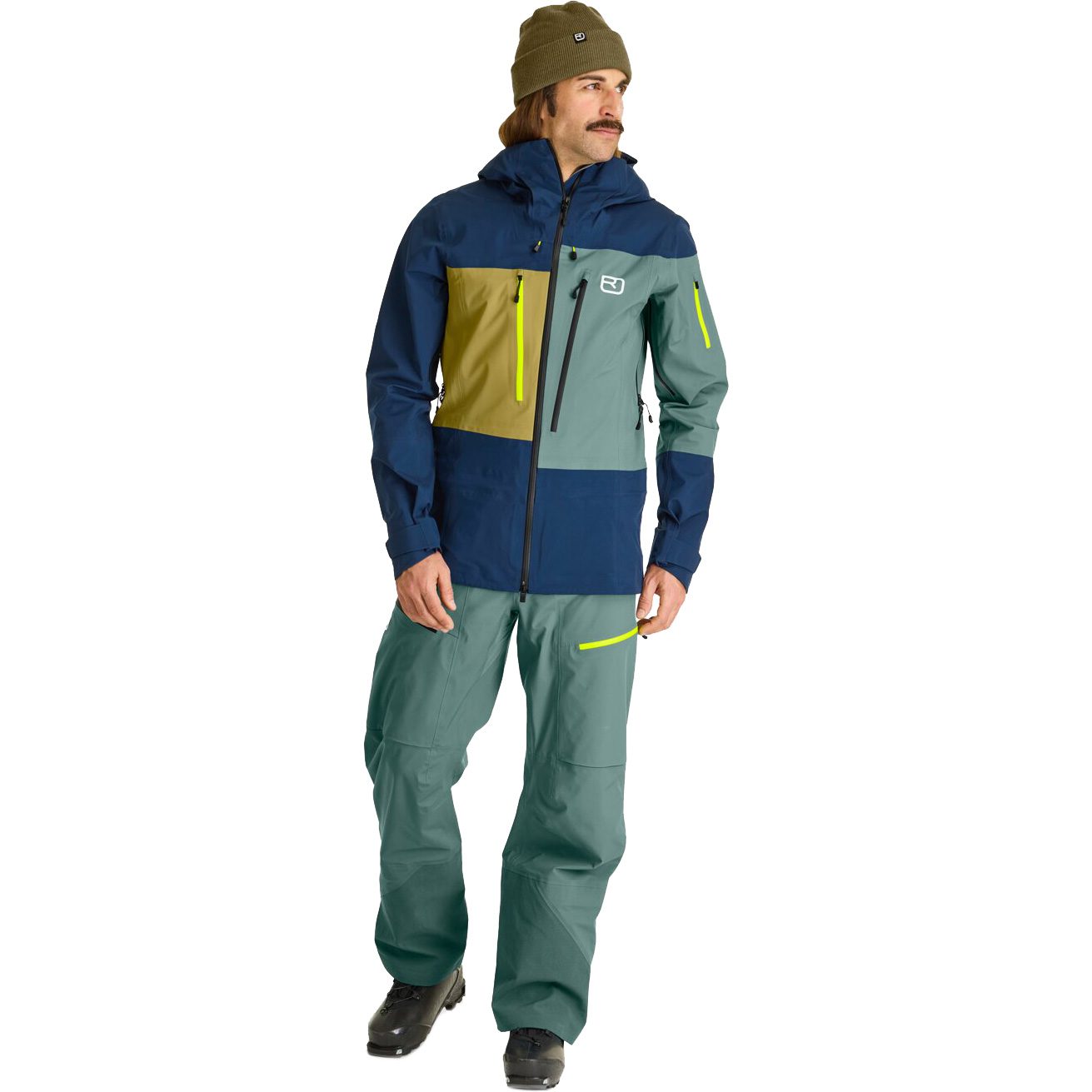 ORTOVOX 3L Deep Shell Freeride-Hose Herren arctic grey