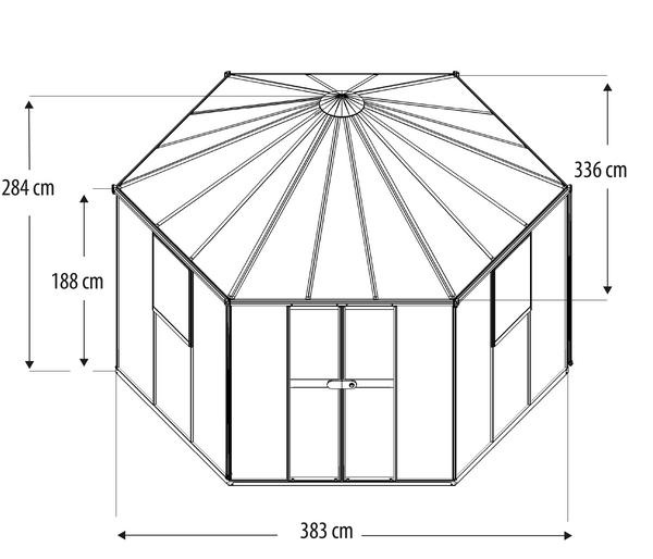 Vitavia Gewächshaus Luna 9000, inkl.